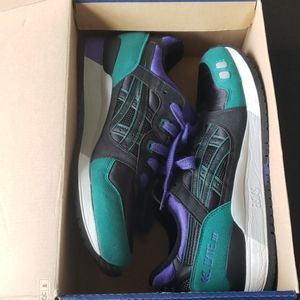 Asics Gel-Lyte III Black/Purple size 10.5